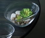 Bambudan Bowl Barre Asymmetrical Contemporary Handblown Fruit Dish - Image 3