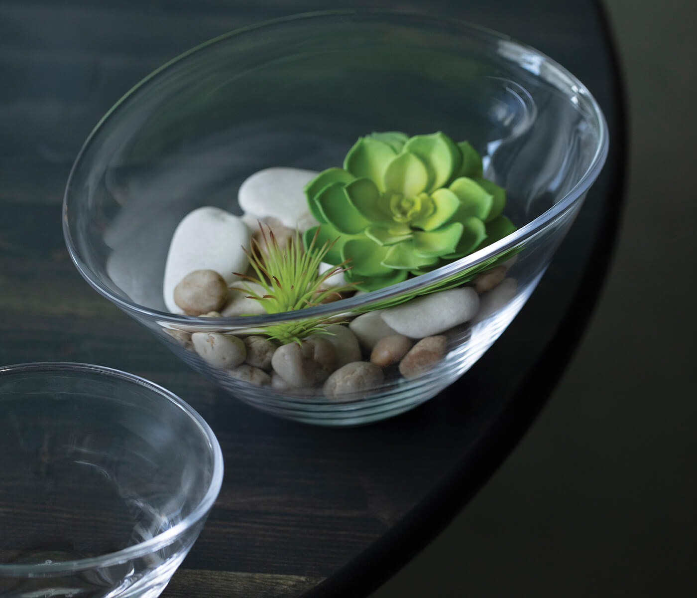 Bambudan Bowl Barre Asymmetrical Contemporary Handblown Fruit Dish - Image 3