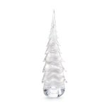 Bambudan Tree Snowdrift Evergreen Ribbon Textured Winter Inspired Glass - Image 9