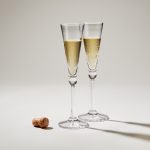 Bambudan Flute Hartland Globe Stem Wedding Toast Handblown Pair - Image 2