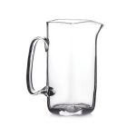 Bambudan Pitcher Woodbury Straight Line Everyday Handblown Glass - Image 4