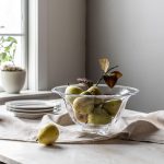 Bambudan Bowl Shelburne Folded Glass Light Refracting Centerpiece Design - Image 3
