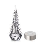 Bambudan Tree Five Sided Evergreen Faceted Textural Glass Sculpture - Image 14