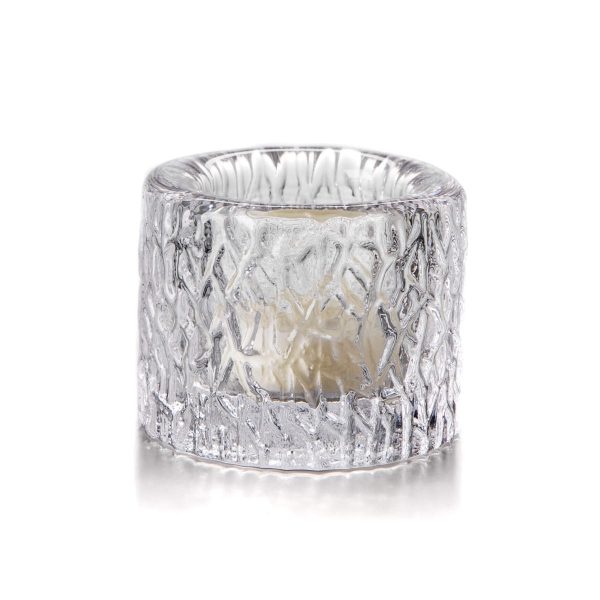 Bambudan Tealight Silver Lake Birch Reflection Calm Light Holder