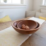 Bambudan Bowl Walnut Oil Finished Artisan Cut Block Series - Image 2
