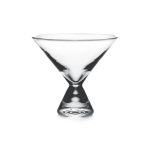 Bambudan Martini Glass Stemless Rounded Bowl Minimalist Cocktail Vessel