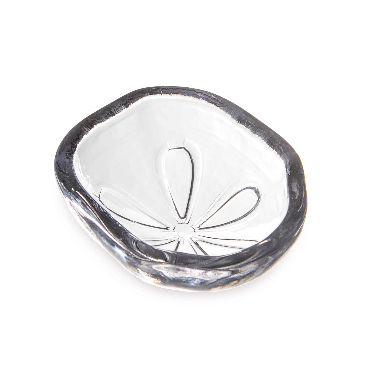 5548-sand-dollar-bowl_1.jpg Bambudan Bowl Sand Dollar Radial Pattern Coastal Nature Motif - Image 1