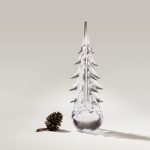 Bambudan Tree Five Sided Evergreen Faceted Textural Glass Sculpture - Image 5