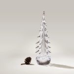 Bambudan Tree Five Sided Evergreen Faceted Textural Glass Sculpture - Image 6
