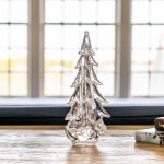 Bambudan Tree Five Sided Evergreen Faceted Textural Glass Sculpture - Image 8
