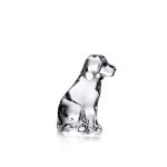 Bambudan Sculpture Dog Companion Inspired Brilliant Glass Figurine
