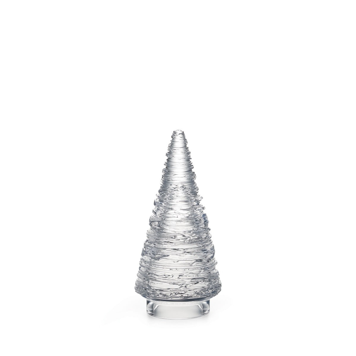 8638_8639_echo_lake_tree_10in_1.jpg Bambudan Tree Echo Lake Evergreen Wrapped Strand Conical Glass Form - Image 1