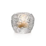 Bambudan Votive Holder Snowball Crushed Texture Icy Inspired Glass