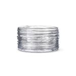 Bambudan Bowl Echo Lake Wrapped Glass Textured Centerpiece Design