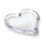 Bambudan Tray Heart Shape Clear Glass Sentimental Gift Dish