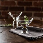 Bambudan Martini Glass Bauhaus Conical Bowl Geometric Stemless Design - Image 3