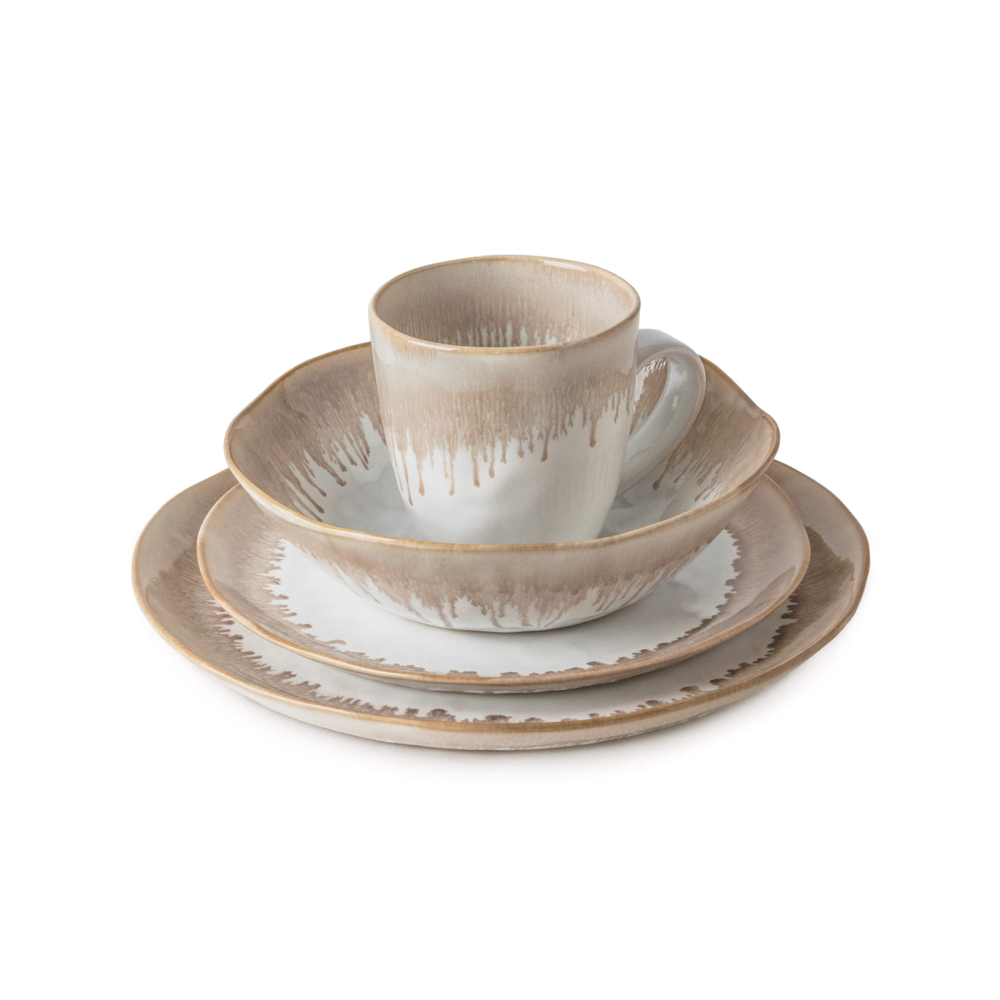 BurlingtonDinnerware_bLUFF.png Bambudan Bowl Burlington Bluff Glazed Freehand Pinch Pot Stoneware - Image 1