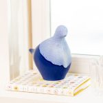 Bambudan Dove Sculpture Pottery Peace Inspired Blue Hue Gift - Image 5