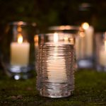 Bambudan Candle Holder Echo Lake Cylindrical Wrapped Glass Nature Inspired - Image 3