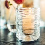 Bambudan Candle Holder Echo Lake Cylindrical Wrapped Glass Nature Inspired - Image 4