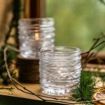 Bambudan Tealight Holder Echo Lake Wrapped Glass Cluster Display Set - Image 4