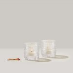 Bambudan Tealight Holder Echo Lake Wrapped Glass Cluster Display Set - Image 2