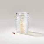 Bambudan Candle Holder Echo Lake Cylindrical Wrapped Glass Texture - Image 6