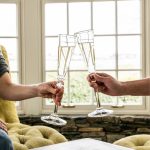 Bambudan Flute Hartland Globe Stem Wedding Toast Handblown Pair - Image 3
