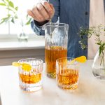 Bambudan Drinkware Set Montpelier Pitcher Fluted Glass Cocktail Bundle - Image 3