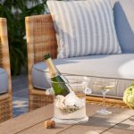 Bambudan Ice Bucket Premium Glass Chiller Barware Accent - Image 2