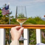 Bambudan White Wine Glass Vintner Pulled Stem Ripple Bowl Design - Image 3