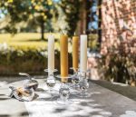 Bambudan Candlestick Hartland Stacked Sphere Handblown Glass Holder - Image 5
