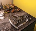 Bambudan Tray Heart Shape Clear Glass Sentimental Gift Dish - Image 3