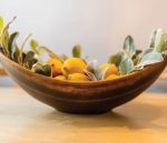 Bambudan Bowl Live Edge Walnut Cherry Artisan Cut Natural Grain - Image 5