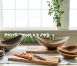 Bambudan Bowl Live Edge Walnut Cherry Artisan Cut Natural Grain - Image 7