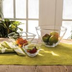 Bambudan Bowl Barre Asymmetrical Contemporary Handblown Fruit Dish - Image 2