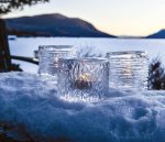 Bambudan Tealight Silver Lake Birch Reflection Calm Light Holder - Image 4