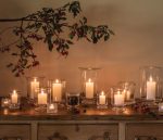 Bambudan Tealight Silver Lake Birch Reflection Calm Light Holder - Image 5