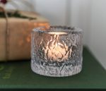 Bambudan Tealight Silver Lake Birch Reflection Calm Light Holder - Image 3