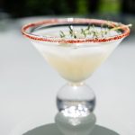Bambudan Martini Glass Bauhaus Conical Bowl Spherical Base Geometry - Image 2