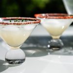 Bambudan Martini Glass Bauhaus Conical Bowl Spherical Base Geometry - Image 3