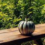 Bambudan Pumpkin Sculpture Crystalline Glaze Celestial Harvest Accent - Image 7