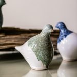 Bambudan Dove Sculpture Pottery Peace Inspired Blue Hue Gift - Image 7