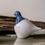 Bambudan Dove Sculpture Pottery Peace Inspired Blue Hue Gift - Image 8