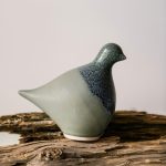 Bambudan Dove Sculpture Pottery Peace Inspired Blue Hue Gift - Image 9