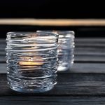 Bambudan Tealight Holder Echo Lake Wrapped Glass Cluster Display Set - Image 3