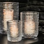 Bambudan Candle Holder Echo Lake Cylindrical Wrapped Glass Texture - Image 11