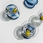 Bambudan Martini Glass Bauhaus Conical Bowl Spherical Base Geometry - Image 5