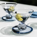Bambudan Martini Glass Bauhaus Conical Bowl Spherical Base Geometry - Image 4