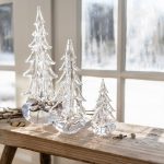 Bambudan Tree Five Sided Evergreen Faceted Textural Glass Sculpture - Image 9